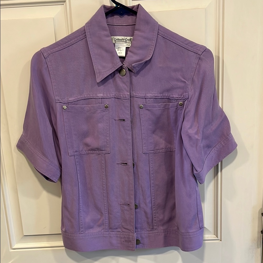 Purple Short Sleeve Jacket